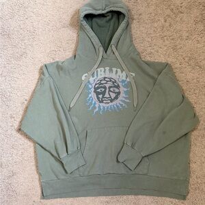 American Eagle Outfitters Sage Graphic Hoodie